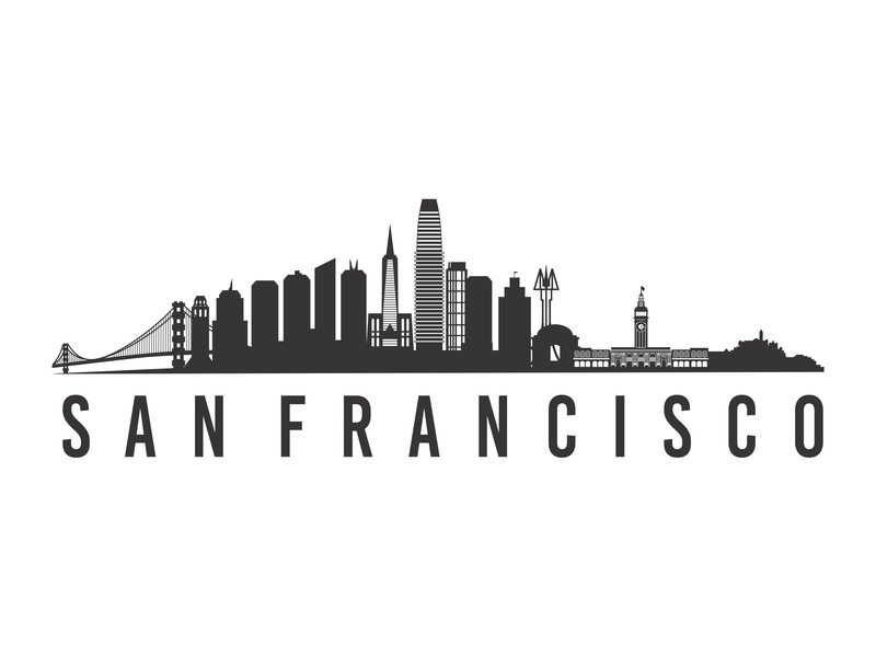 800x600 San Francisco City Skyline Vector Illustration