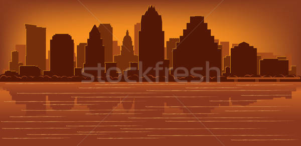600x292 Austin, Texas Skyline Vector Illustration Yuri Konovalov