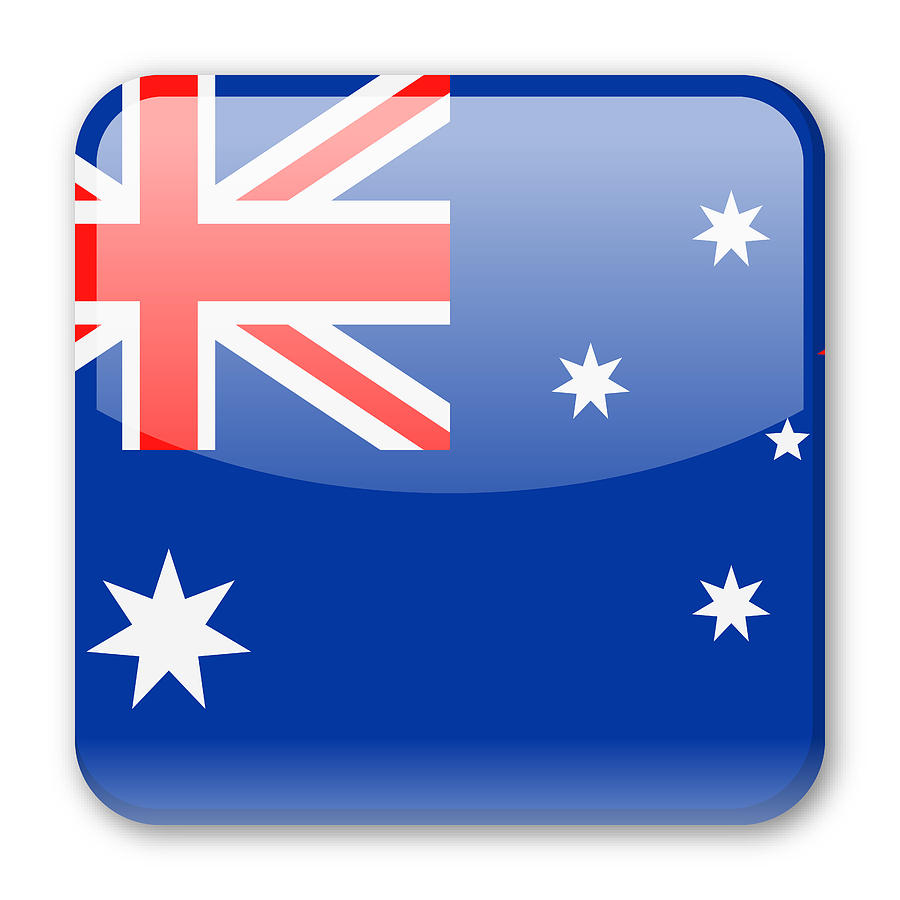 900x900 Australia Flag Vector Square Icon