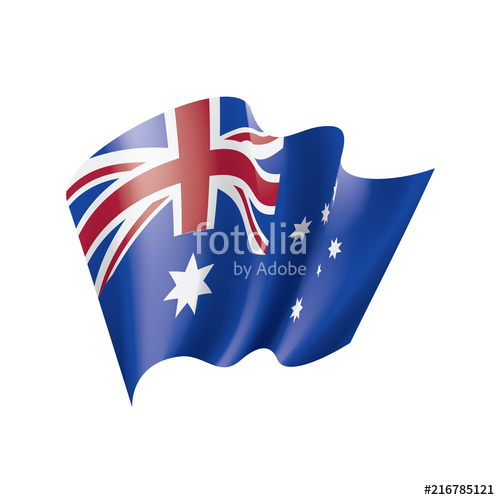 500x500 Australia Flag, Vector Illustration Stock Image And Royalty Free