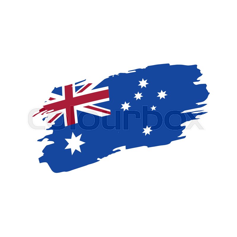 800x800 Australia Flag, Vector Illustration On Stock Vector Colourbox