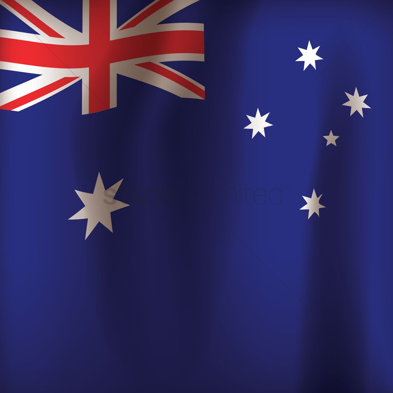 1300x1300 Australia Flag Vector Image