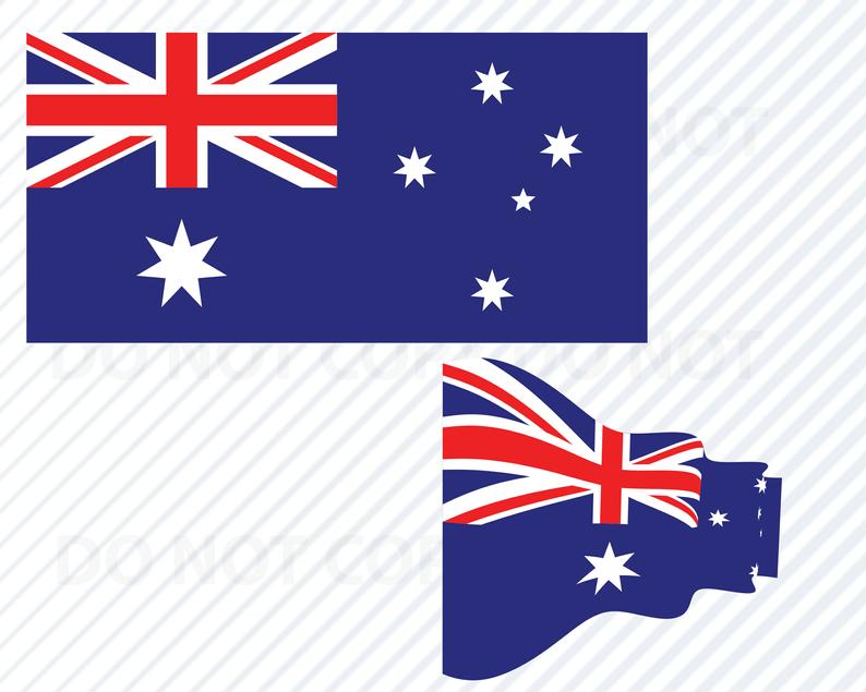 794x635 Australian Flags For Cricut Silhouette Australia Etsy