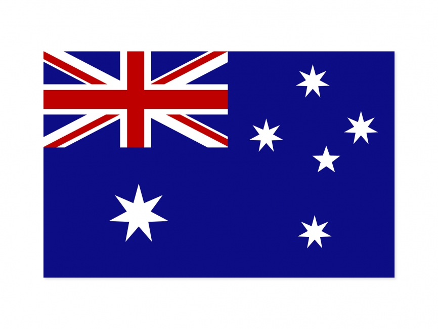 866x650 Australia Flag Vector