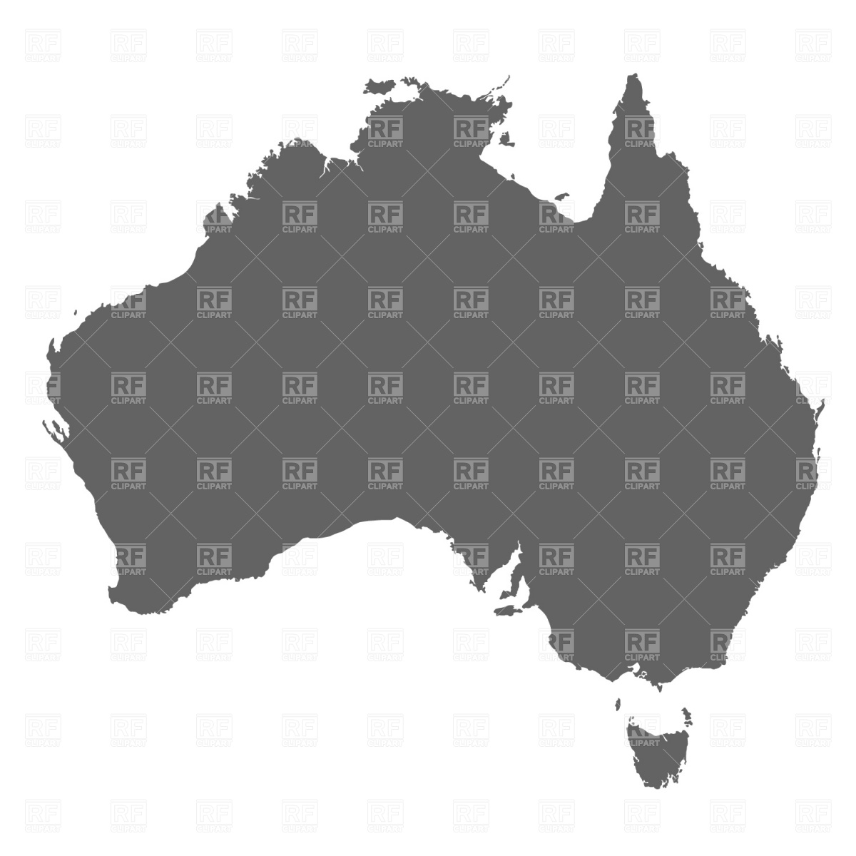 1200x1200 Australia Map Vector Image Of Signs, Symbols, Maps Prague