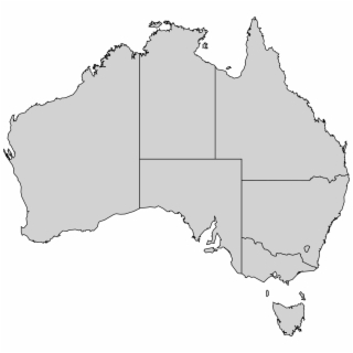 320x320 Australian States Map Excellent Outline Australia