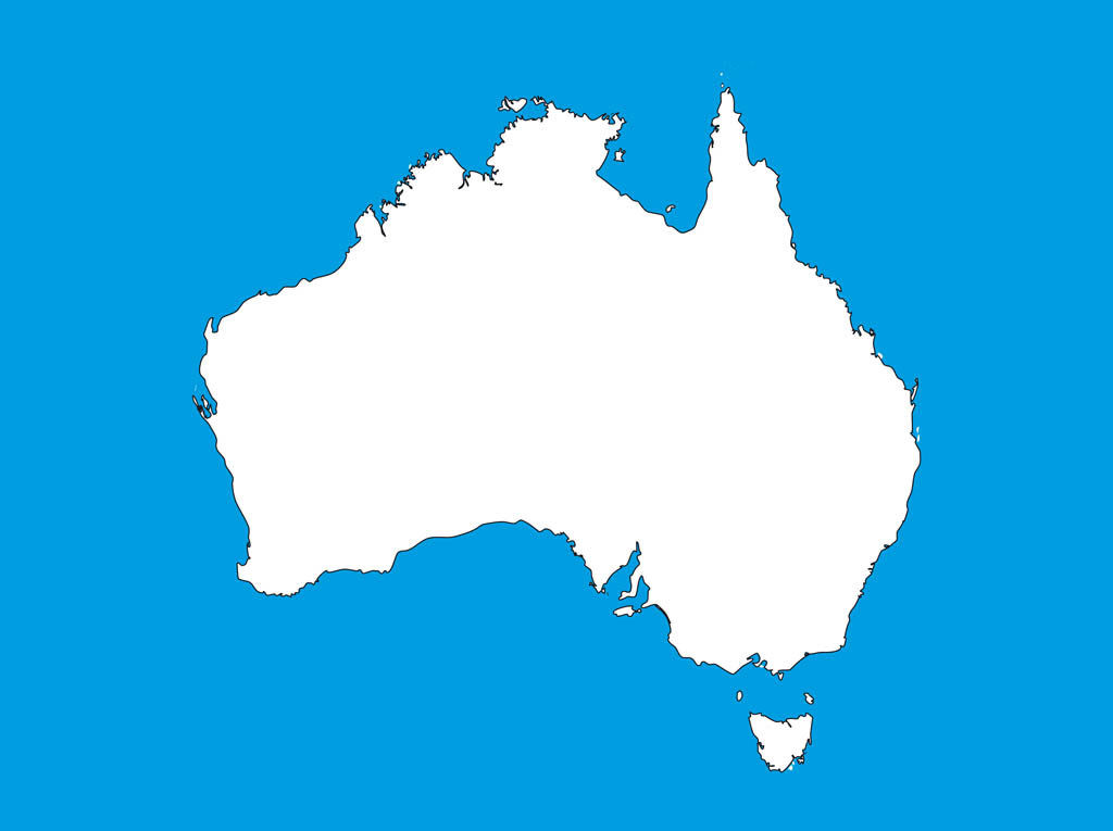 Australia Map Vector At Vectorified Com Collection Of Australia Map Vector Free For Personal Use