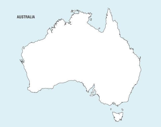 619x490 Australia Map Vector