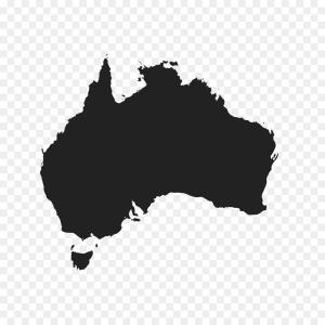 300x300 Png Australia Vector Map Australia Hoodamathrun