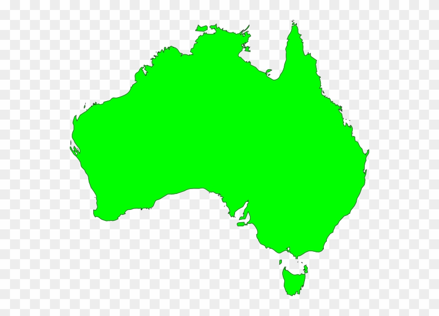 880x634 Australia Map Vector Clipart