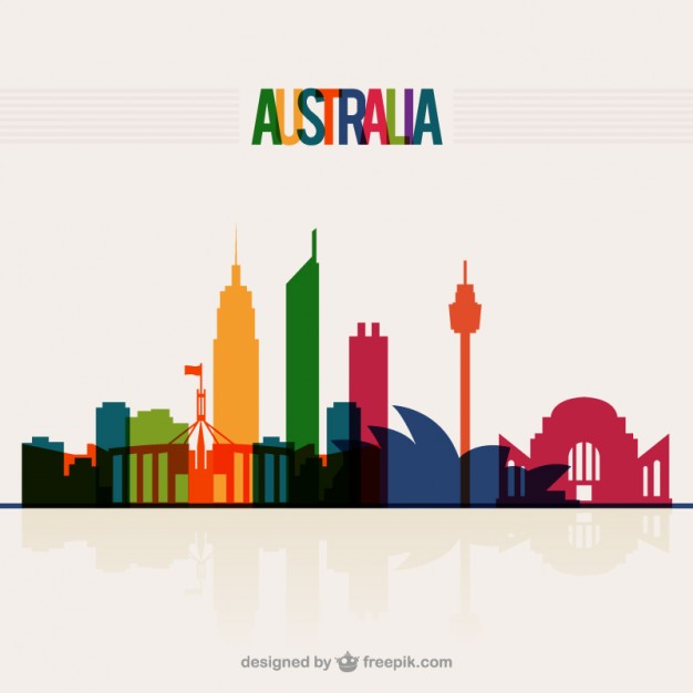 626x626 Australia Skyline Vector Free Download