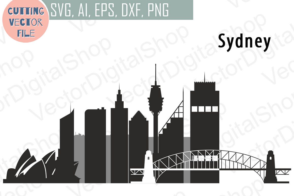 1158x772 Sydney Vector, Australia City Skyline Png, Dwg, Cdr