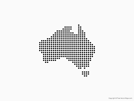 460x345 Vector Map Of Australia