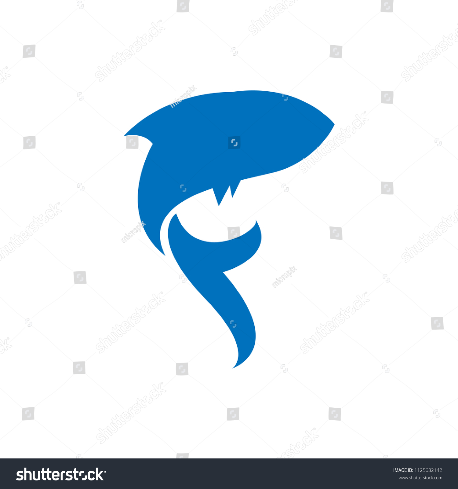 1500x1600 Authentic Simple Fish Template Logo Vector Animal Stock Royalty Free