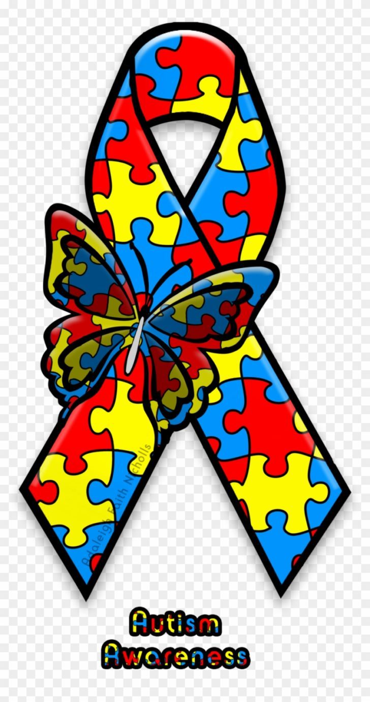 728x1381 Autism Awareness Ribbon Png