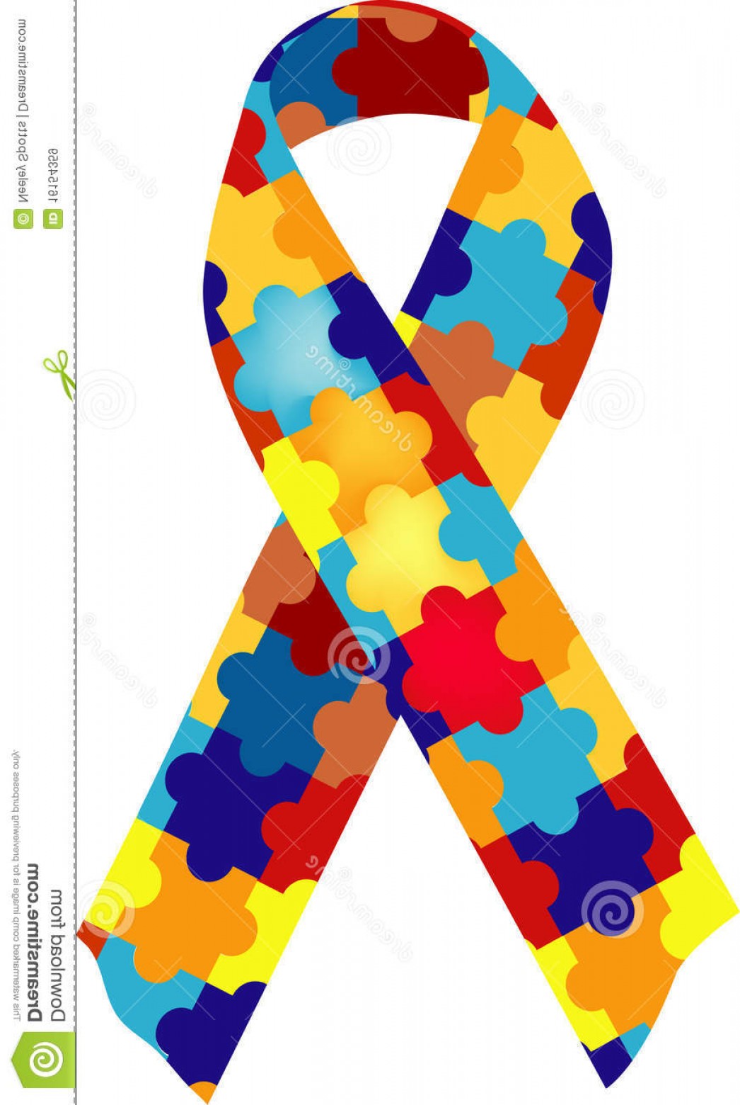 Autism Awareness Ribbon Vector At Collection Of Autism Awareness Ribbon Vector 