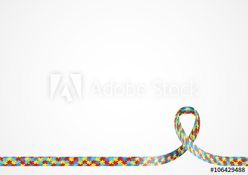 500x354 Autism Awareness Ribbon Background