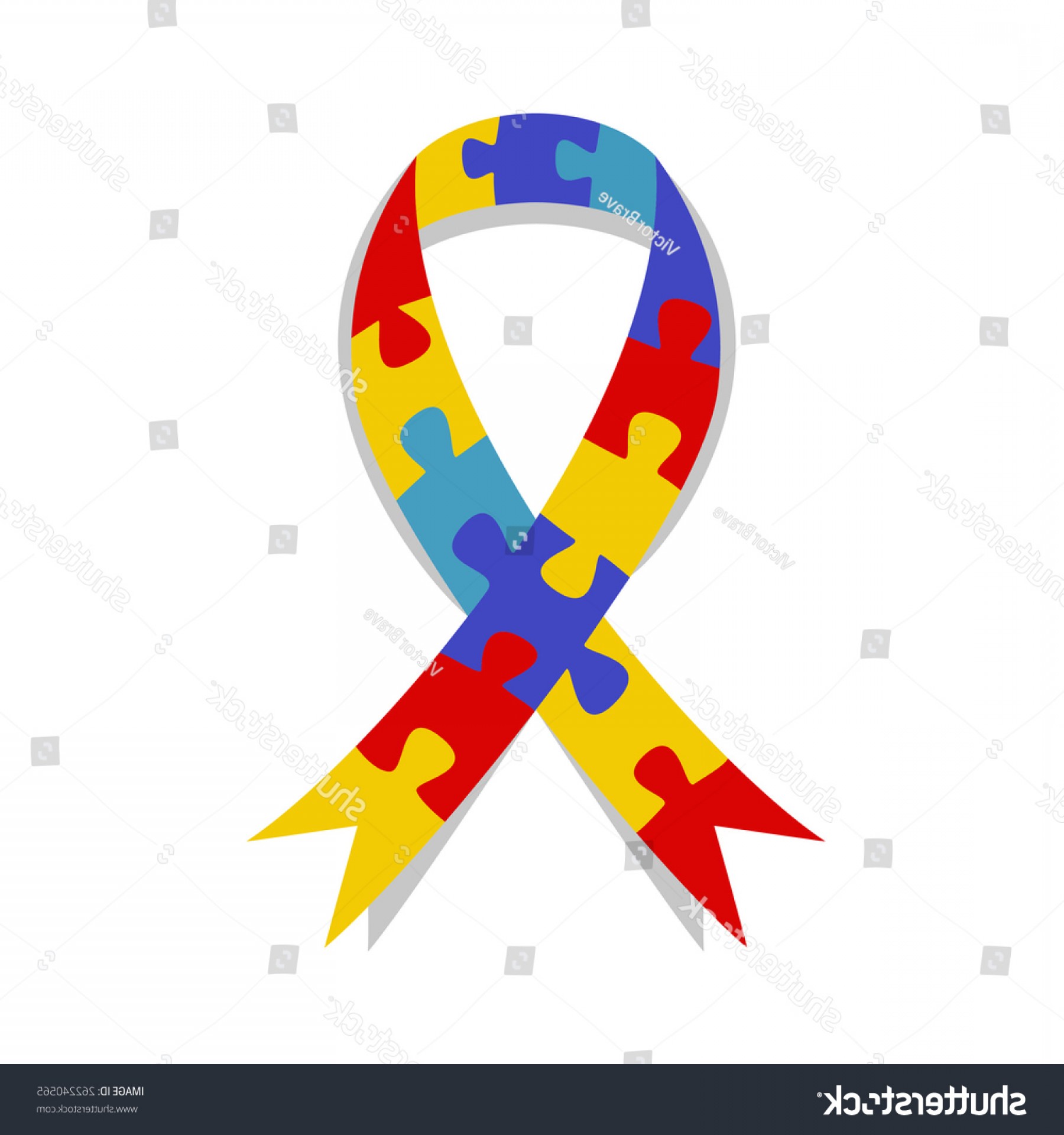 1800x1920 Autism Awareness Ribbon Puzzle Patter Vector Catchsplace