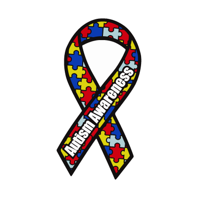400x400 Autism Awareness Ribbon Vector Logo Download Free
