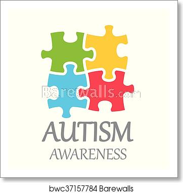 362x382 Vector World Autism Awareness Day, Art Print Barewalls Posters