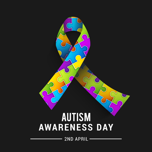 500x500 World Autism Awareness Day Poster Vector Free Download