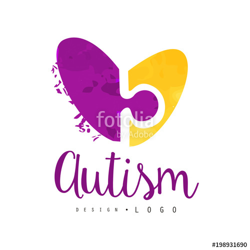 500x500 Creative Logo With Two Pieces Of Puzzle In Shape Of Heart Symbol