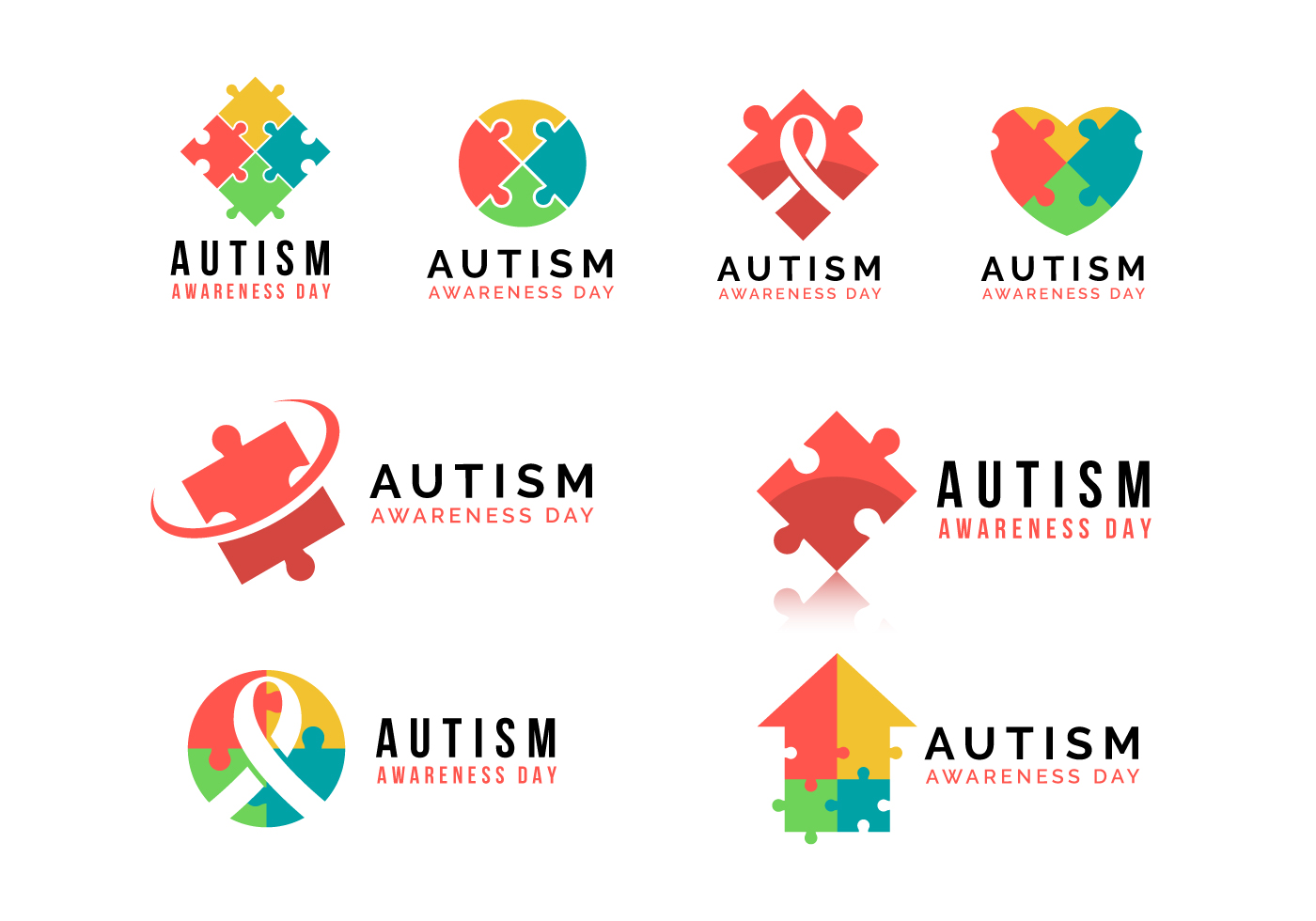 1400x980 Autism Logo Free Vector Art