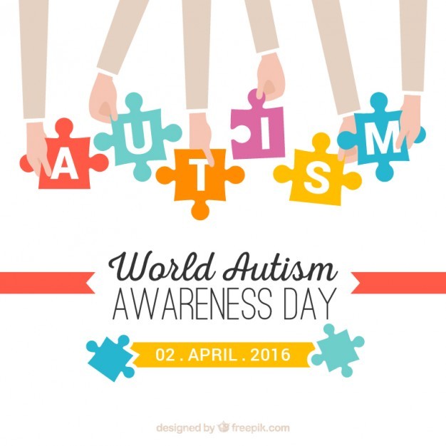 Hands With Puzzle Pieces Autism Day Background Vector Free 626x626 Hands With Puzzle Pieces Autism Day Background Vector Free