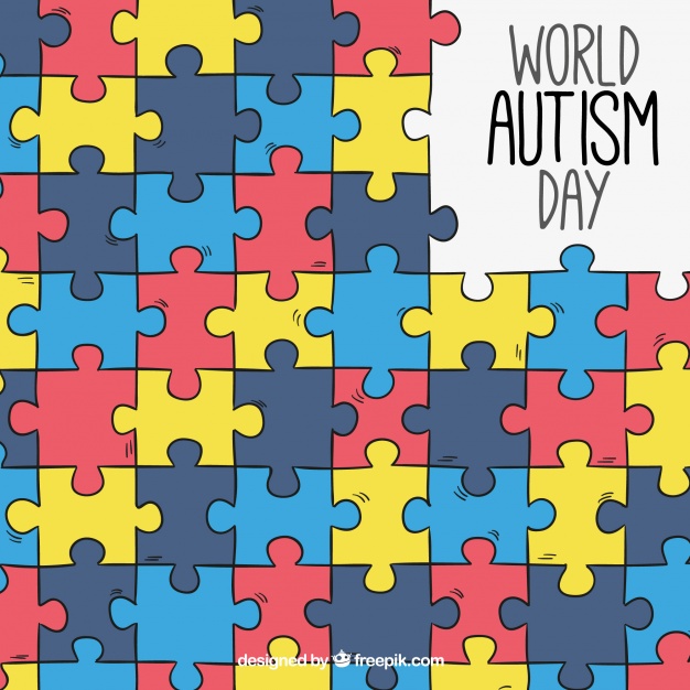 Autism Day Background With Colorful Puzzle Pieces Vector Free 626x626 Autism Day Background With Colorful Puzzle Pieces Vector Free