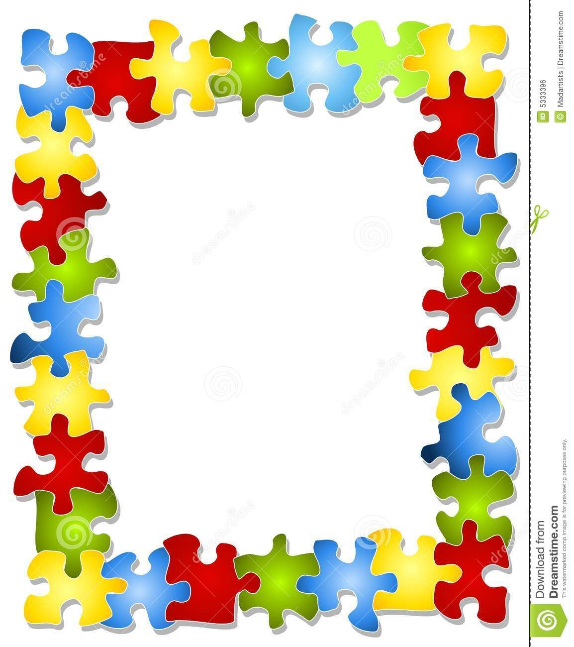 Colorful Puzzle Pieces Frame 1154x1300 Colorful Puzzle Pieces Frame