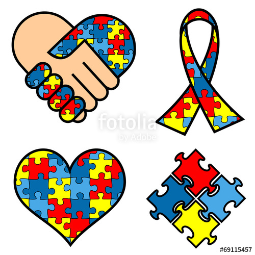500x500 Autism Awareness Symbols Stock Image And Royalty Free Vector