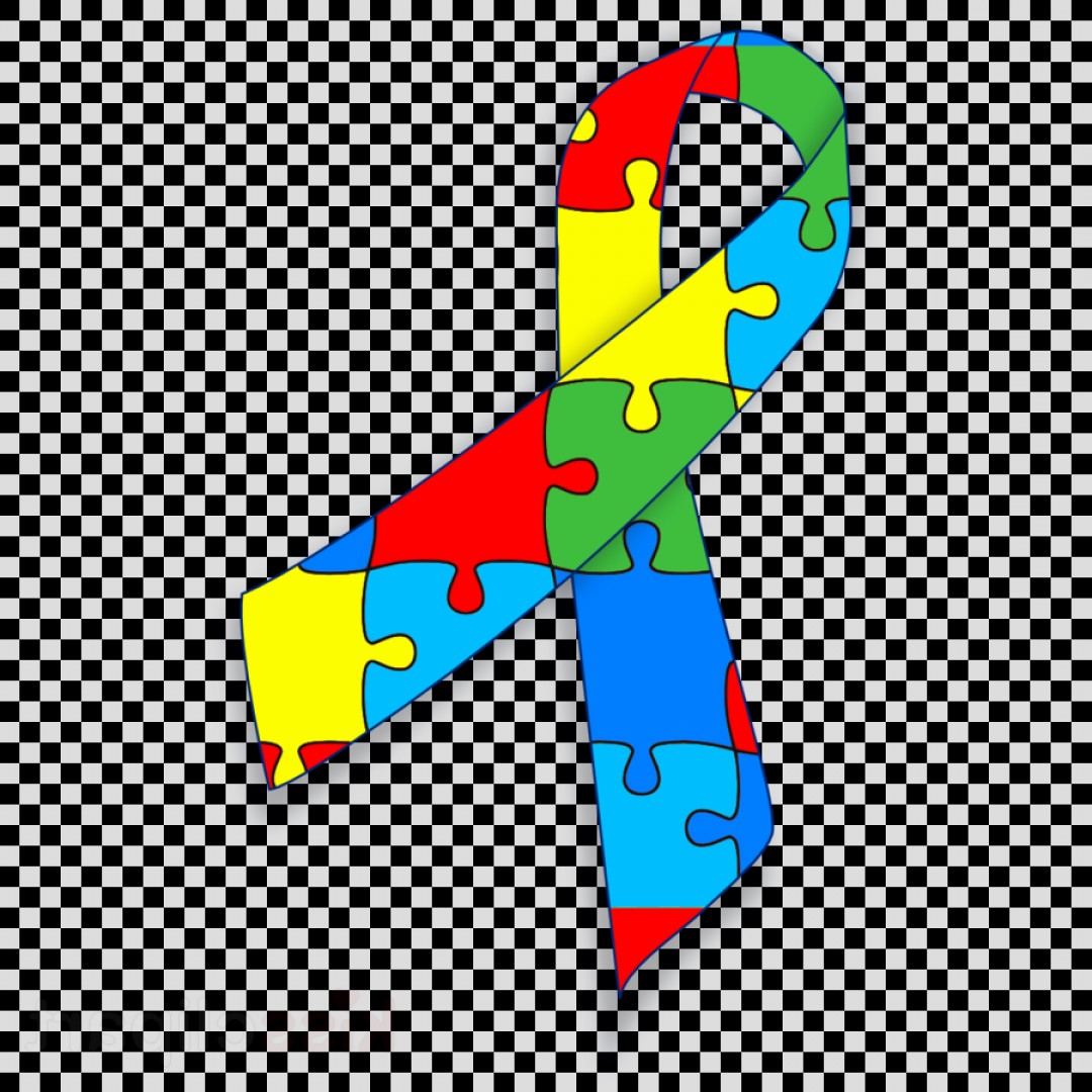 1080x1080 Autism Ribbon Vector Clipart World Autism Awarenes Bz Lamaison