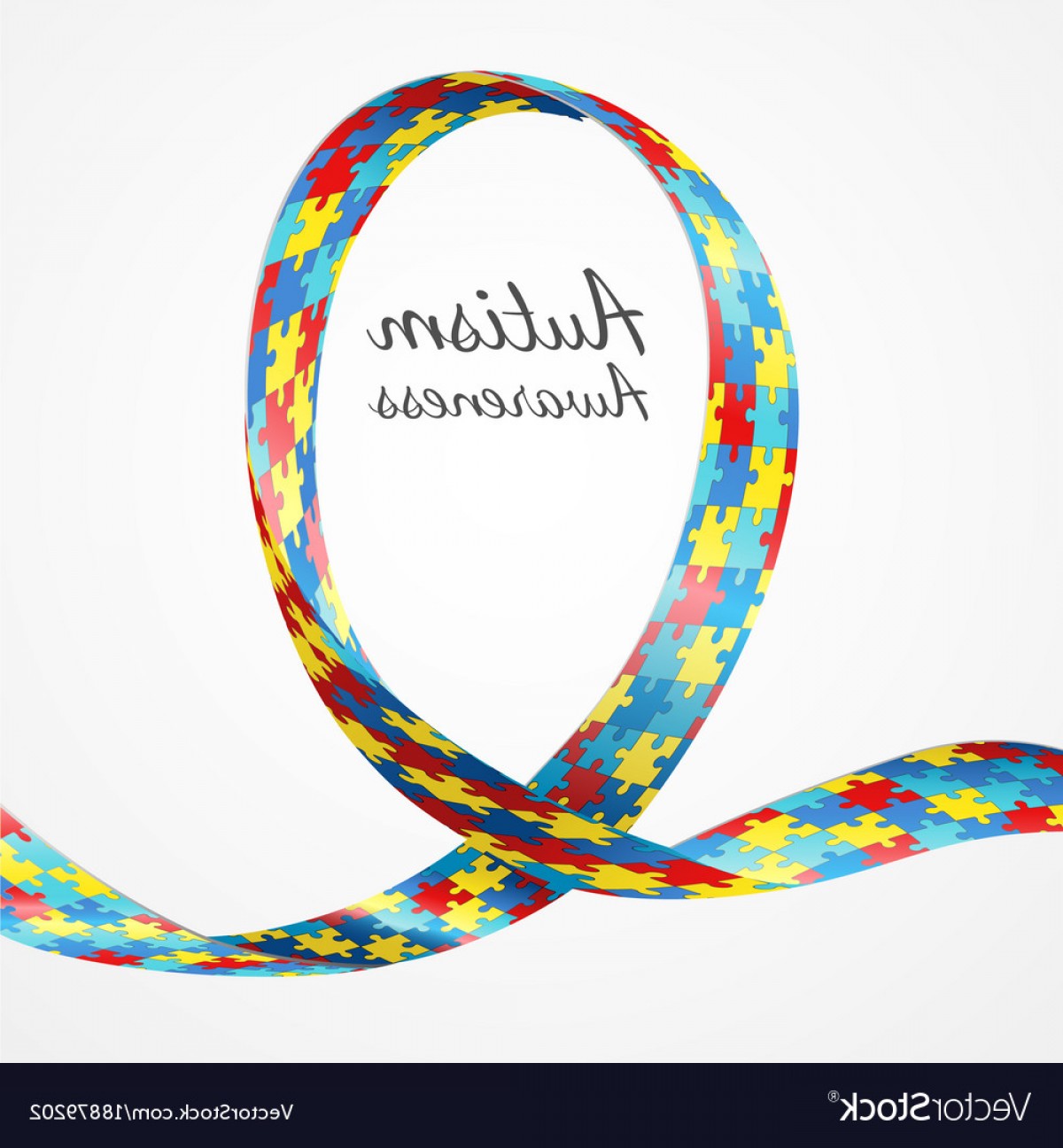 1200x1296 Autism Awareness Colorful Puzzle Ribbon Vector Lamaison