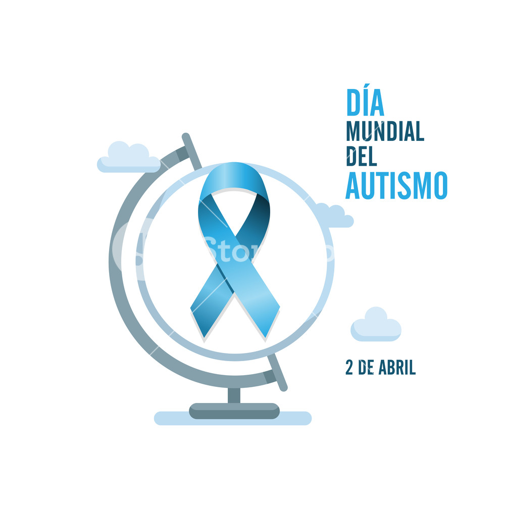 1000x1000 Blue Autism Ribbon And Globe International Autism Awareness Day