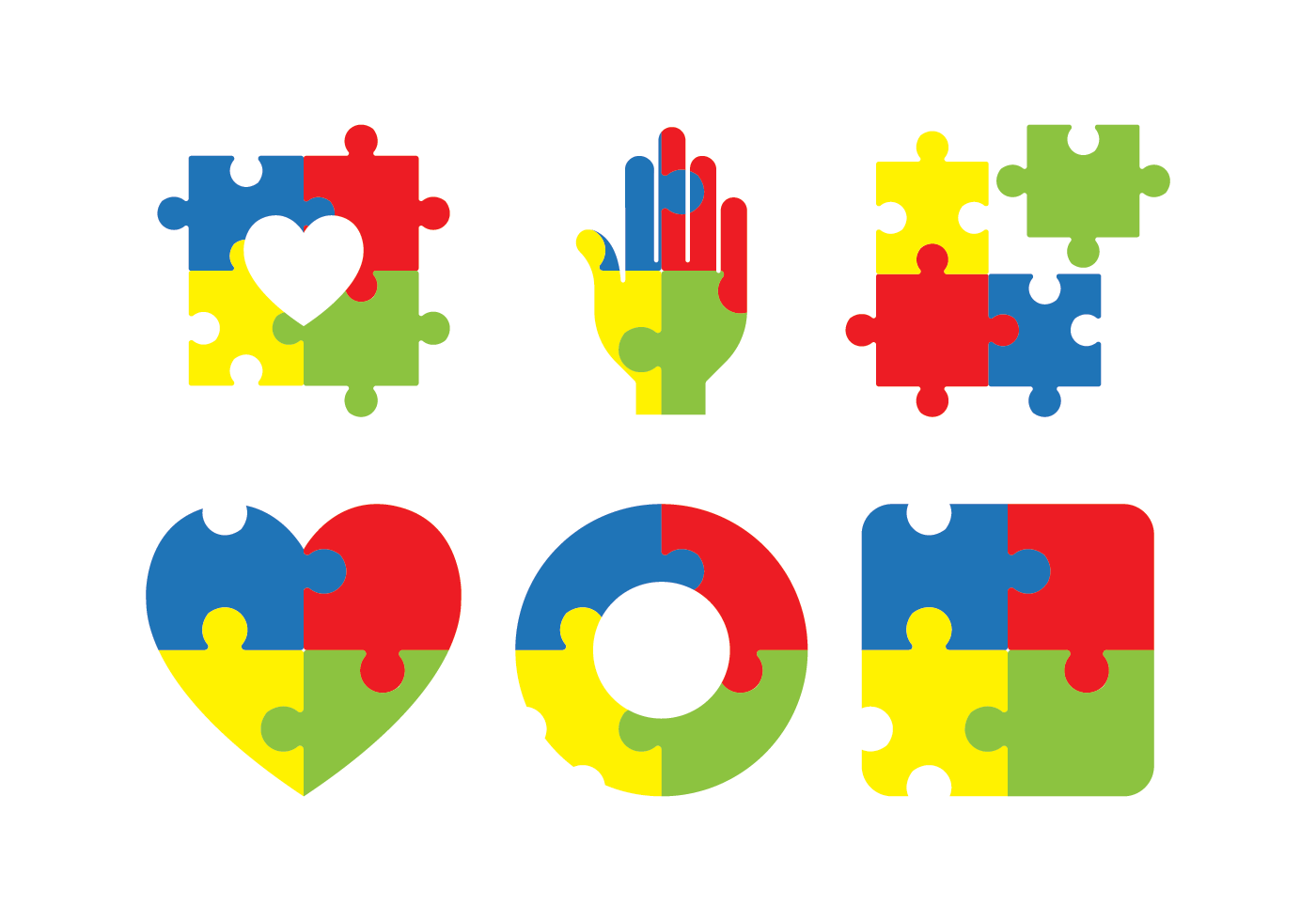 1400x980 Autism Awareness Free Vector Art
