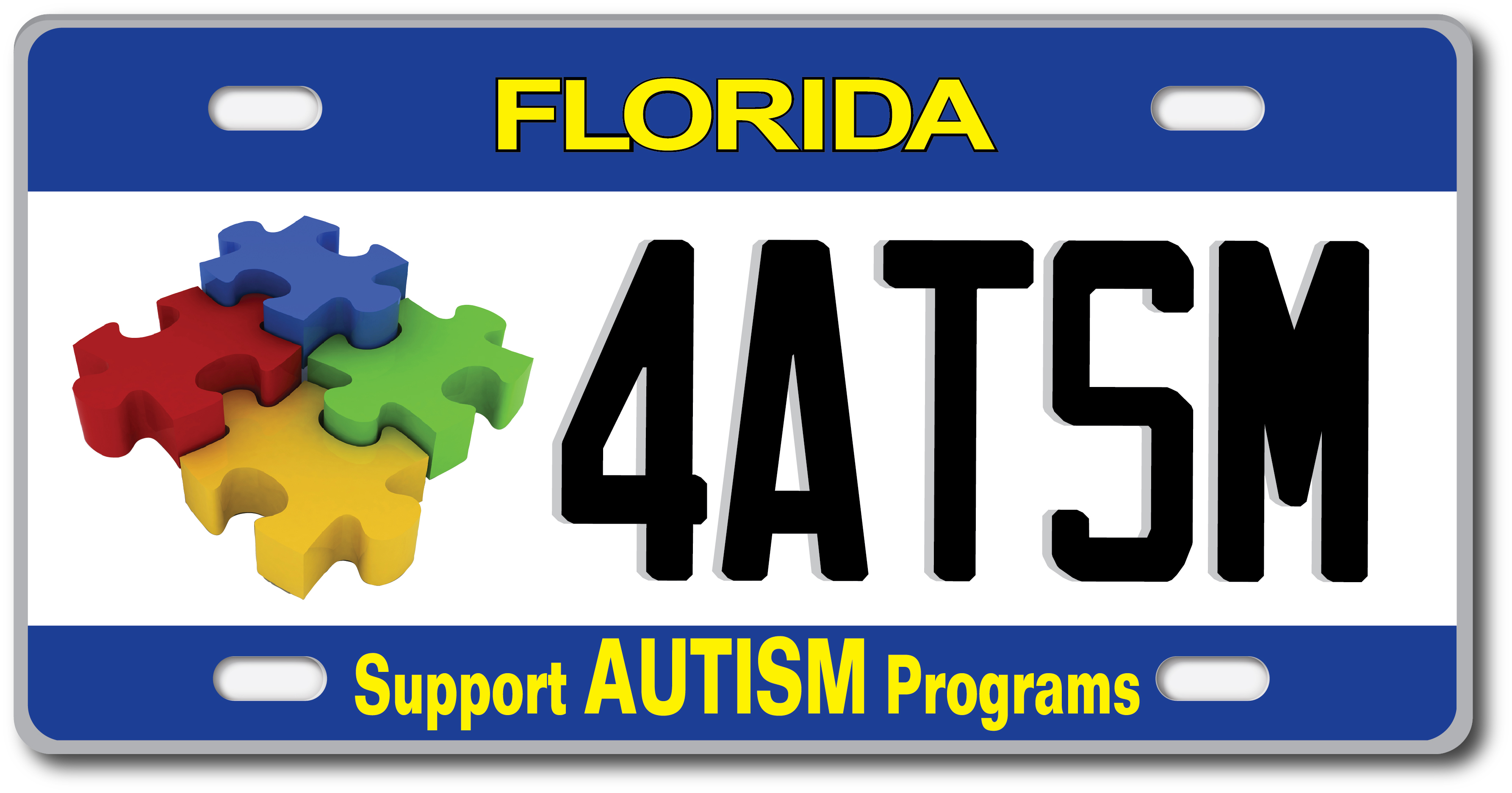 3570x1873 Purchase Your Florida Autism License Plate Center For Autism