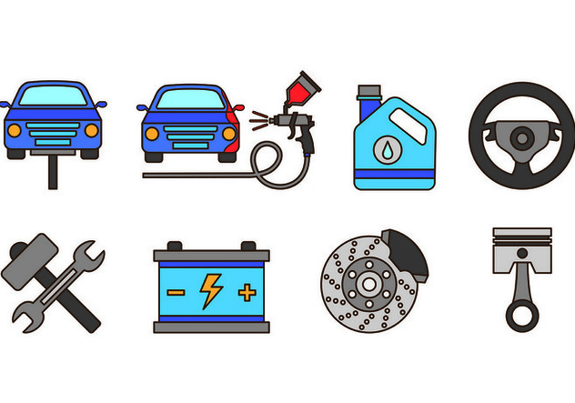 632x443 Set Of Auto Body Icons Free Vector Download Cannypic