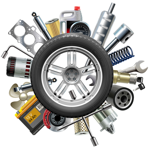 Creative Car Parts Background Vector Free Download 500x500 Creative Car Parts Background Vector Free Download