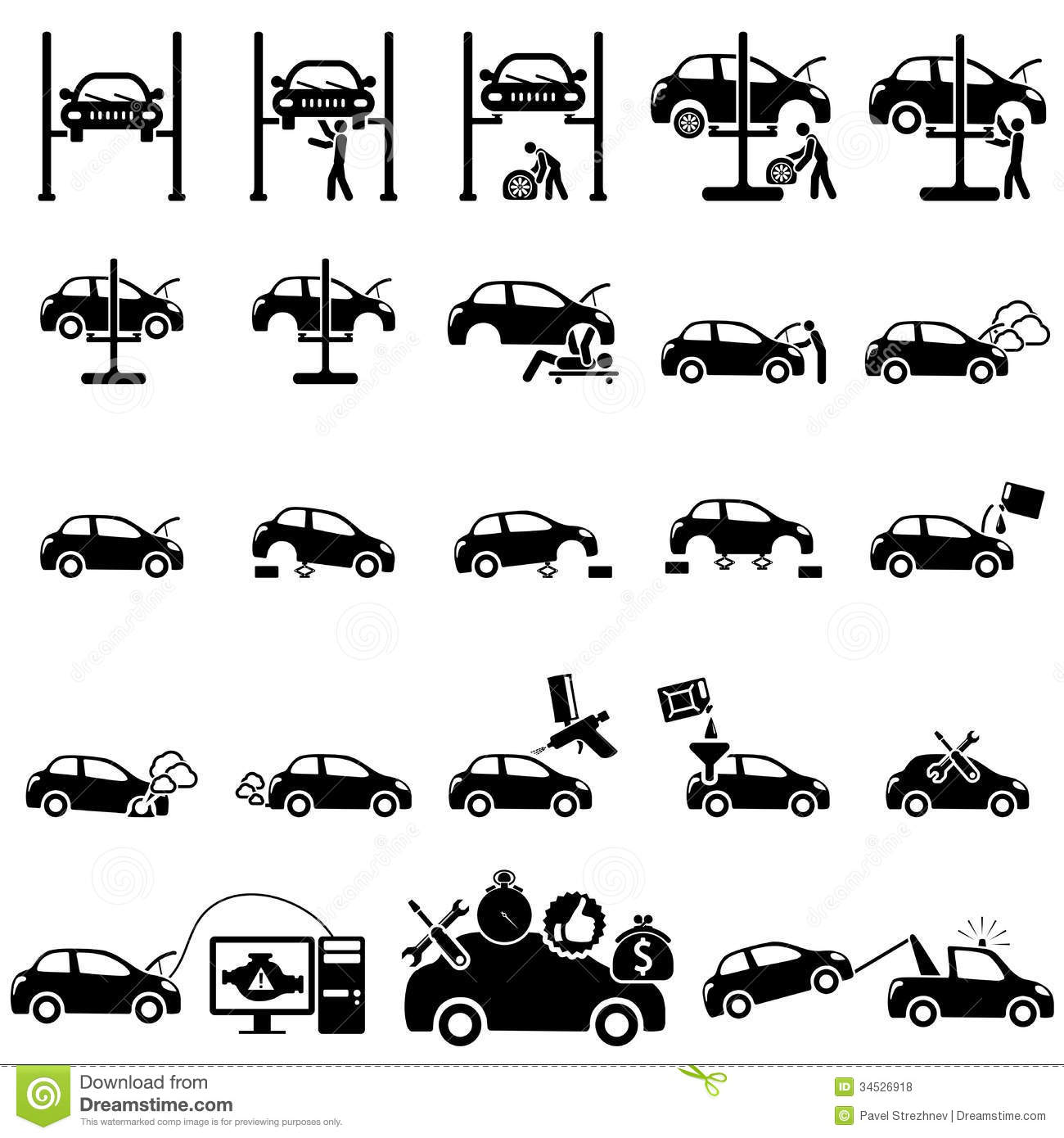 1300x1390 Auto Repair Vector Art Images