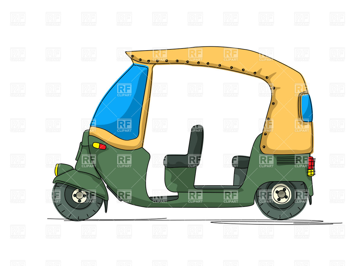 1200x900 Asian Cartoon Auto Rickshaw