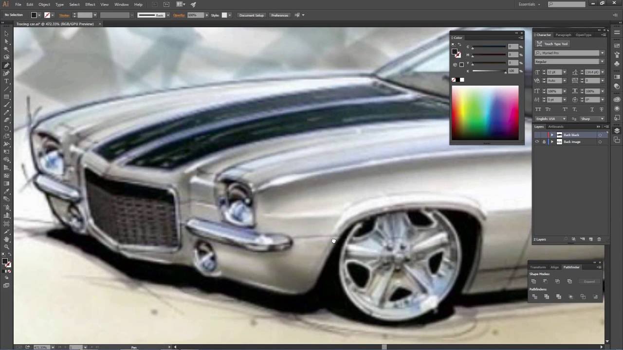 1280x720 Illustrator Tutorial Vector Tracing From Image