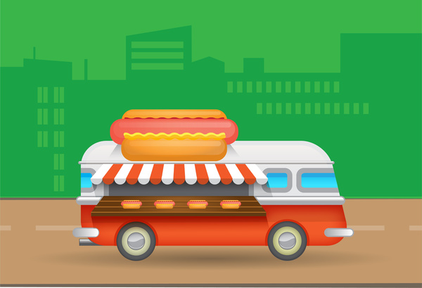 600x410 Vector Illustration Black Car Transportation Road Auto Free Vector