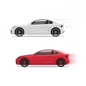 300x300 Cars Racing Fast Flat Auto Moving On High Vector Newwaysys