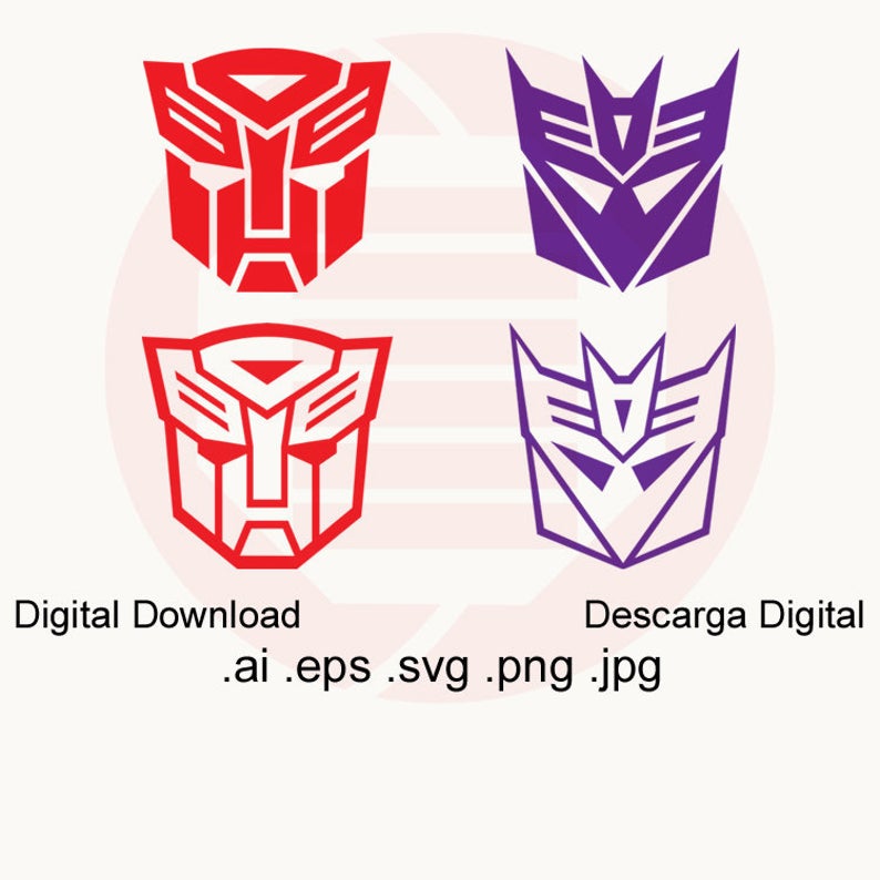 794x794 Transformers Autobot Decepticon Vector Etsy
