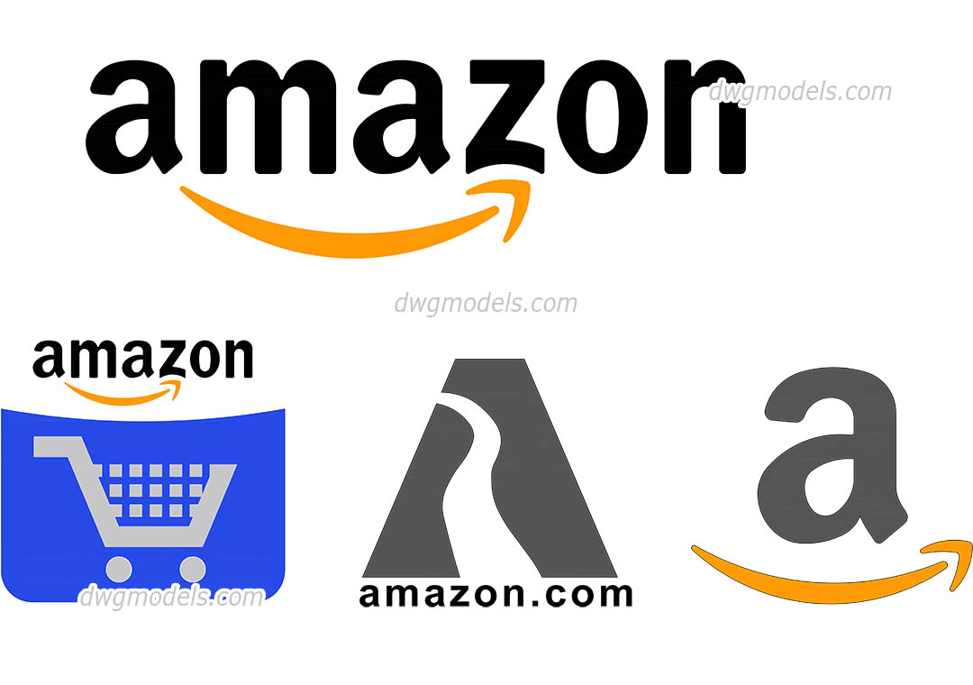 1080x760 Amazon Logo Vector, Free Cad Drawing, Dwg