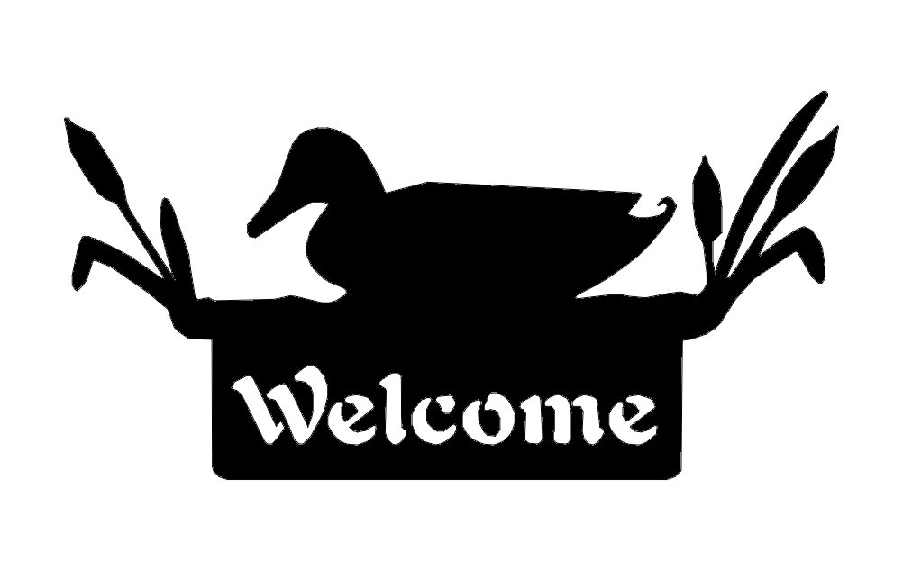 1002x633 Welcome Sign Duck Dxf Free Download Home Decor Welcome