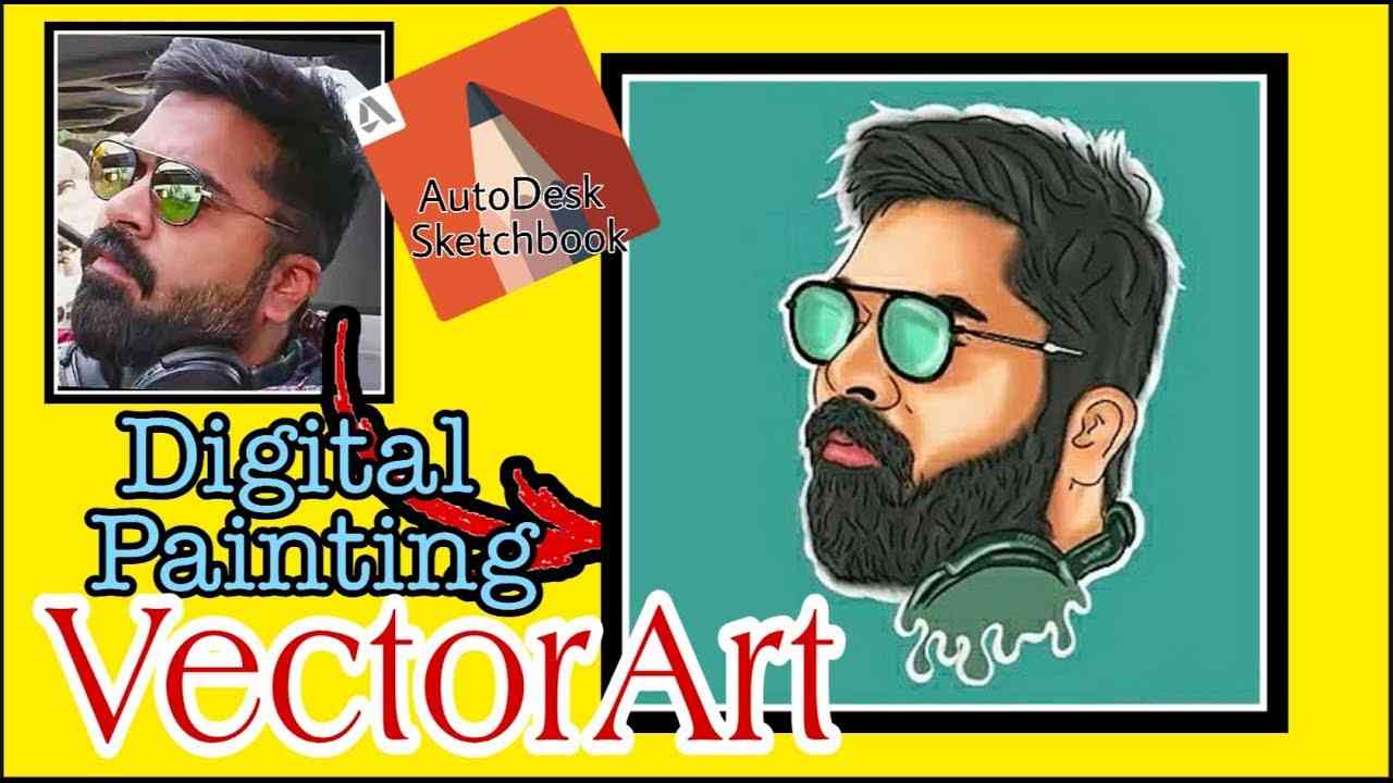 1280x720 How To Make Digital Painting Vector Art In Autodesk Sketchbook