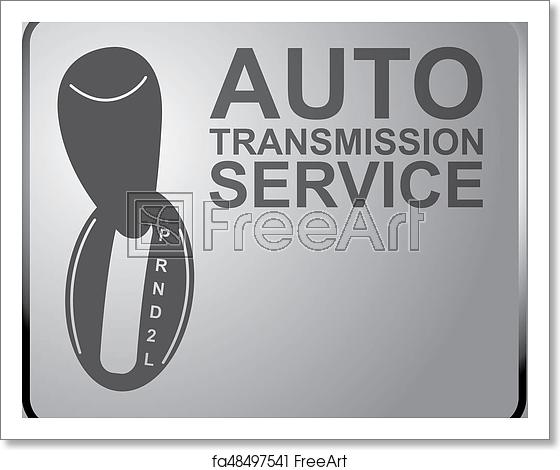 560x470 Free Art Print Of Sign Auto Service, Automatic Transmission