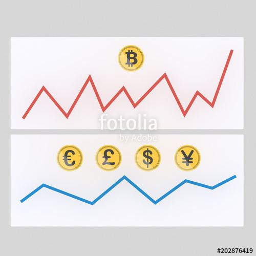 500x500 Fluctuaction Bitcoin Money Graph Isolate Easy Automatic