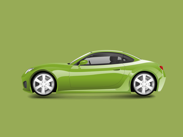 Green Sports Car In A Green Background Vector Vector Free Download 626x469 Green Sports Car In A Green Background Vector Vector Free Download